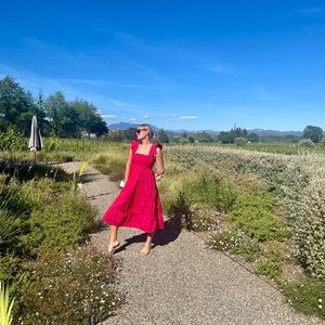 The Ellie Nap Dress | Hill House - in Cotton Red (no longer sold!)